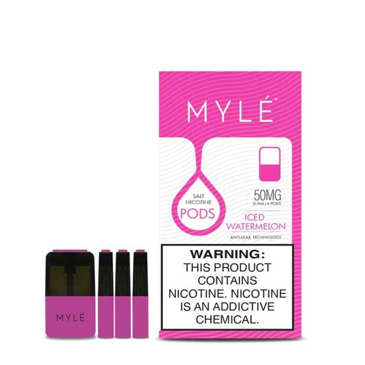 BUY 1 GET 1 FREE | Iced Watermelon - MYLÉ Pods | 4 Pack | 2nd Generation Compatible | Vape India - Vape India