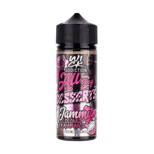 BUY 1 GET 1 FREE | Jammy Coconut Traybake 100ml Shortfill E - Liquid by Wick AddictionVAPE INDIA - Vape India