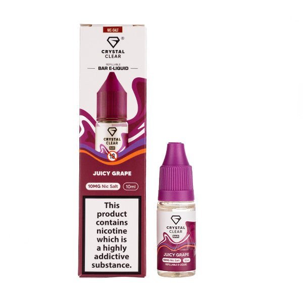 BUY 1 GET 1 FREE | Juicy Grape Nic Salt E - Liquid by Crystal ClearVAPE INDIA - Vape India