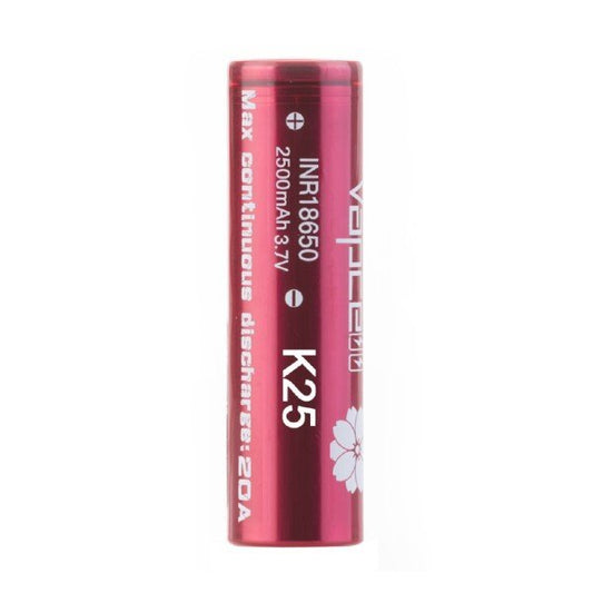 BUY 1 GET 1 FREE | K25 18650 2500mAh Battery by VapcellVAPE INDIA - Vape India