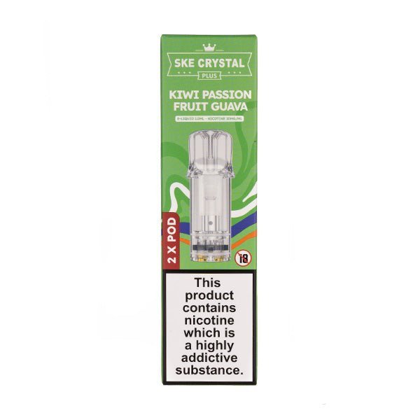 BUY 1 GET 1 FREE | Kiwi Passion Fruit Guava Crystal Plus Prefilled Pods by SKEVAPE INDIA - Vape India