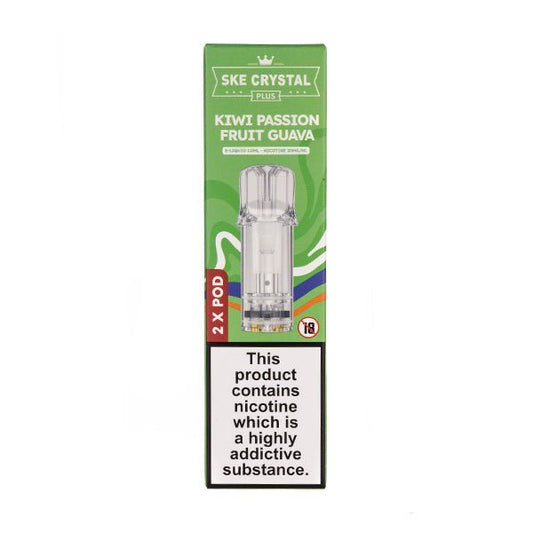 BUY 1 GET 1 FREE | Kiwi Passion Fruit Guava Crystal Plus Prefilled Pods by SKEVAPE INDIA - Vape India