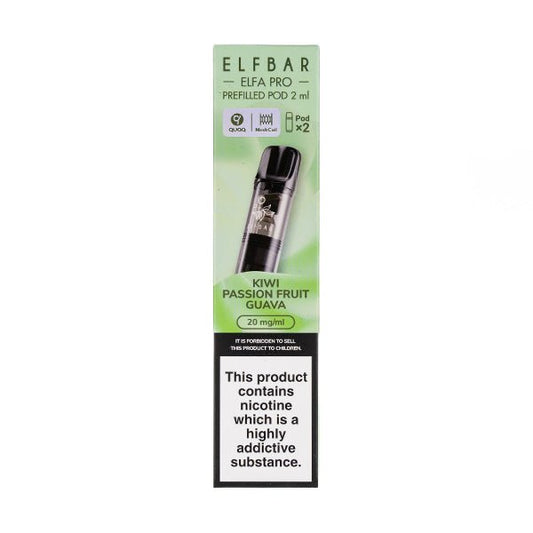 BUY 1 GET 1 FREE | Kiwi Passion Fruit Guava Elfa Pro Prefilled Pods by Elf BarVAPE INDIA - Vape India
