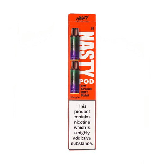BUY 1 GET 1 FREE | Kiwi Passion Fruit Guava PX2 Prefilled Pods by Nasty JuiceVAPE INDIA - Vape India