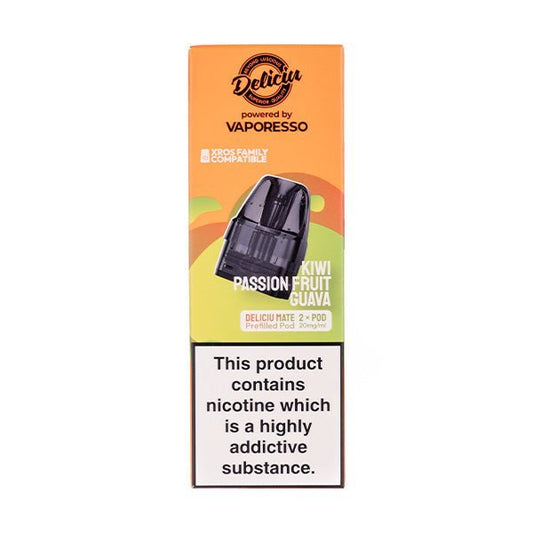 BUY 1 GET 1 FREE | Kiwi Passionfruit Guava Deliciu Mate Prefilled Pods by DeliciuVAPE INDIA - Vape India