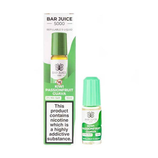 BUY 1 GET 1 FREE | Kiwi Passionfruit Guava Nic Salt E - Liquid by Bar Juice 5000VAPE INDIA - Vape India