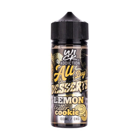 BUY 1 GET 1 FREE | Lemon Butter Cookie 100ml Shortfill E - Liquid by Wick AddictionVAPE INDIA - Vape India