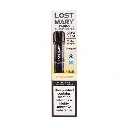 BUY 1 GET 1 FREE | Lemon Ice Tappo Prefilled Pods by Lost MaryVAPE INDIA - Vape India
