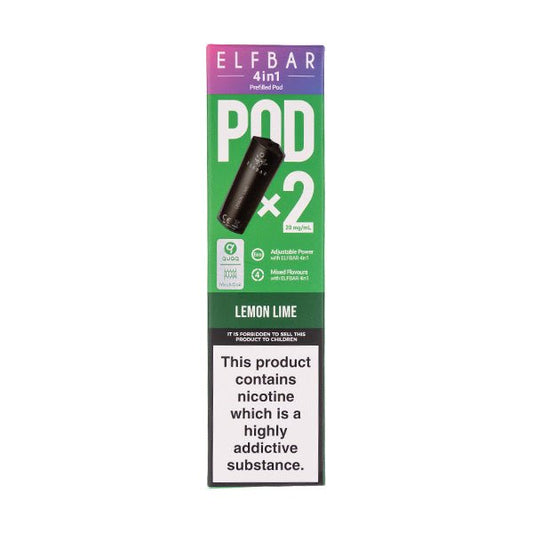 BUY 1 GET 1 FREE | Lemon Lime 4 in 1 Prefilled Pods by Elf BarVAPE INDIA - Vape India
