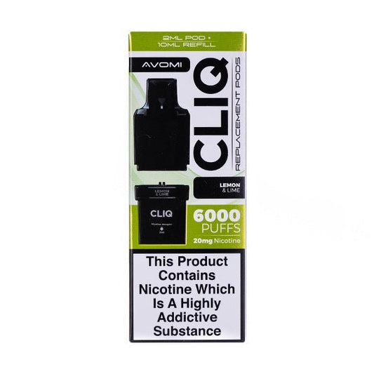 BUY 1 GET 1 FREE | Lemon & Lime Cliq 6000 Prefilled Pod + Refill by AvomiVAPE INDIA - Vape India