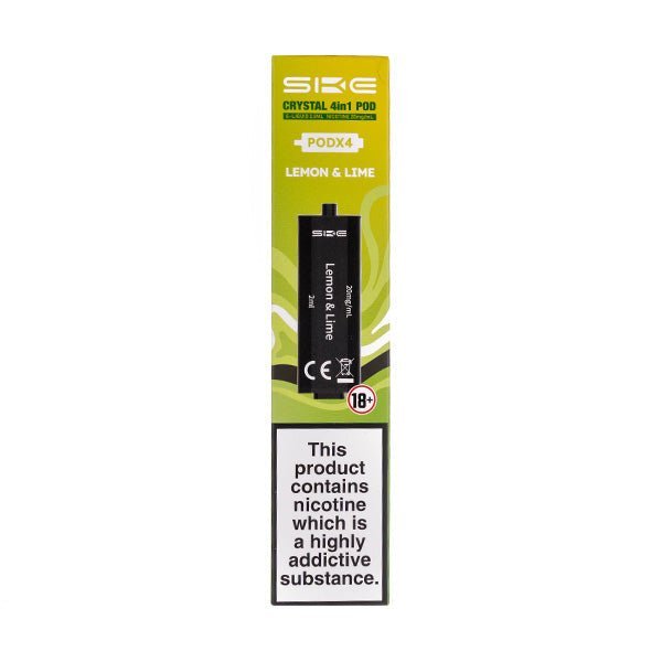 BUY 1 GET 1 FREE | Lemon & Lime Crystal 4 in 1 Prefilled Pods by SKEVAPE INDIA - Vape India
