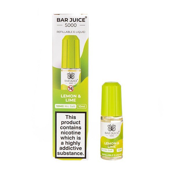 BUY 1 GET 1 FREE | Lemon & Lime Nic Salt E - Liquid by Bar Juice 5000VAPE INDIA - Vape India