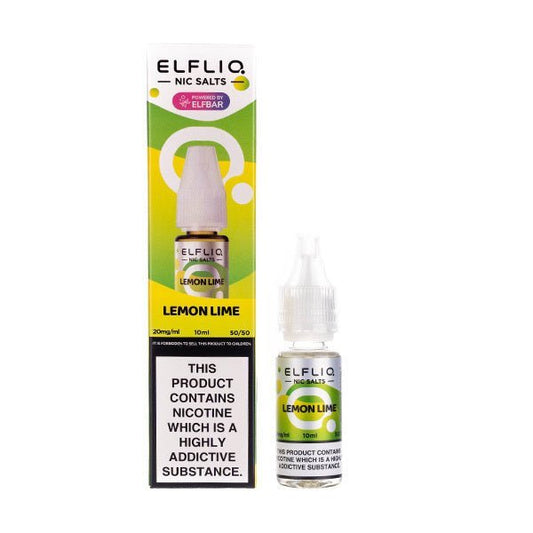 BUY 1 GET 1 FREE | Lemon Lime Nic Salt E - Liquid by Elf Bar ELFLIQVAPE INDIA - Vape India