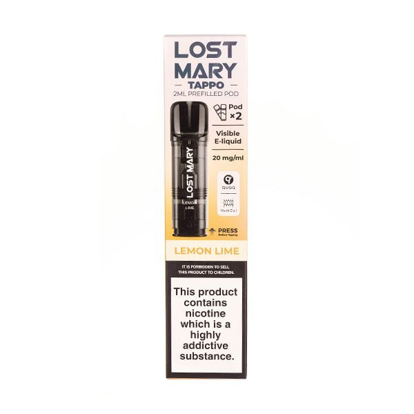 BUY 1 GET 1 FREE | Lemon Lime Tappo Prefilled Pods by Lost MaryVAPE INDIA - Vape India