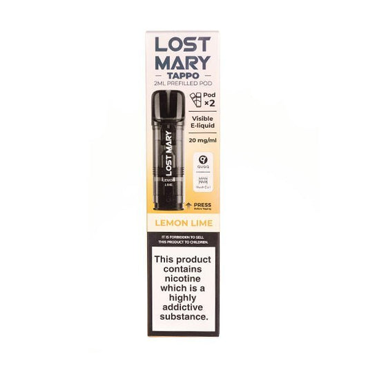 BUY 1 GET 1 FREE | Lemon Lime Tappo Prefilled Pods by Lost MaryVAPE INDIA - Vape India