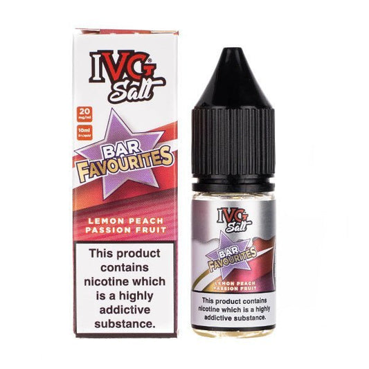 BUY 1 GET 1 FREE | Lemon Peach Passionfruit Nic Salt E - Liquid by IVG Bar FavouritesVAPE INDIA - Vape India