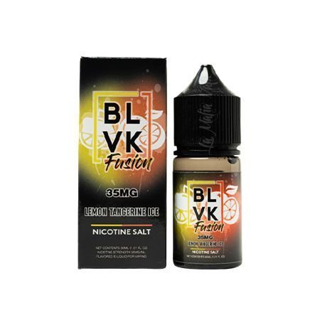 BUY 1 GET 1 FREE | Lemon Tangerine Ice - BLVK Fusion Salts | 30ML Vape Juice | 35MG, 50MG | Vape India - Vape India