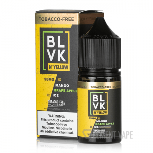 BUY 1 GET 1 FREE | Mango Grape Apple Ice - BLVK N' Yellow Salts | 30ML Vape Juice | 50MG | Vape India - Vape India