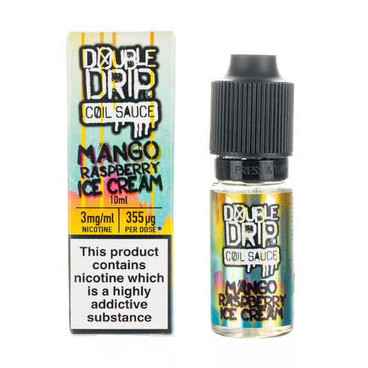 BUY 1 GET 1 FREE | Mango Raspberry Ice Cream 80/20 E - Liquid by Double DripVAPE INDIA - Vape India