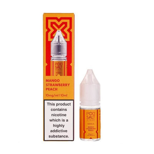 BUY 1 GET 1 FREE | Mango Strawberry Peach Nic Salt by Pod Salt NexusVAPE INDIA - Vape India