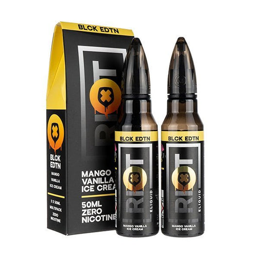 BUY 1 GET 1 FREE | Mango Vanilla Ice Cream 100ml Shortfill E - Liquid by Riot Squad (2x50ml)VAPE INDIA - Vape India