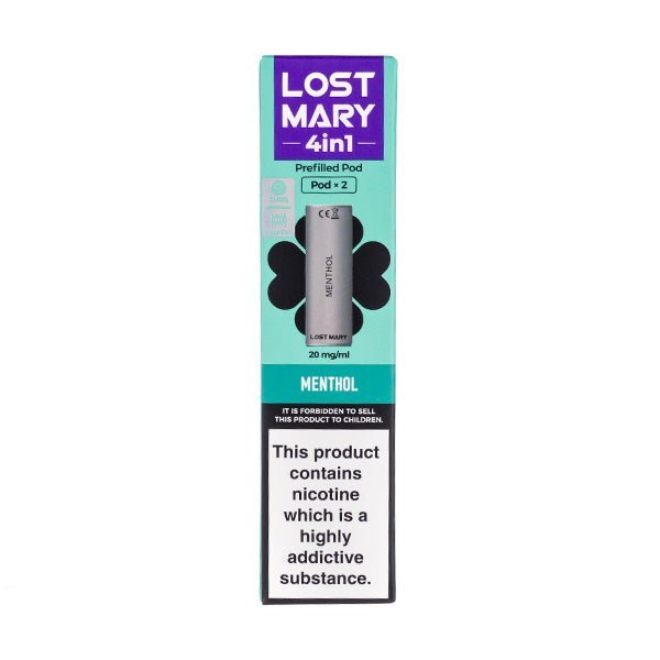 BUY 1 GET 1 FREE | Menthol 4 - in - 1 Prefilled Pods by Lost MaryVAPE INDIA - Vape India