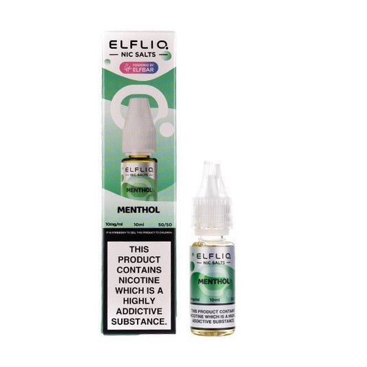 BUY 1 GET 1 FREE | Menthol Nic Salt E - Liquid by Elf Bar ELFLIQVAPE INDIA - Vape India
