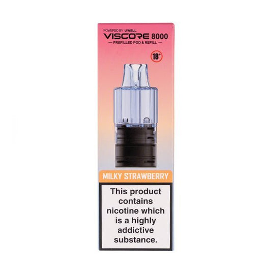 BUY 1 GET 1 FREE | Milky Strawberry Viscore Prefilled Pods by UWELLVAPE INDIA - Vape India