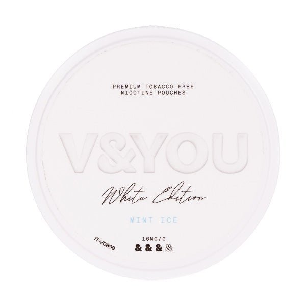 BUY 1 GET 1 FREE | Mint Ice White Edition Nicotine Pouches by V&YOUVAPE INDIA - Vape India