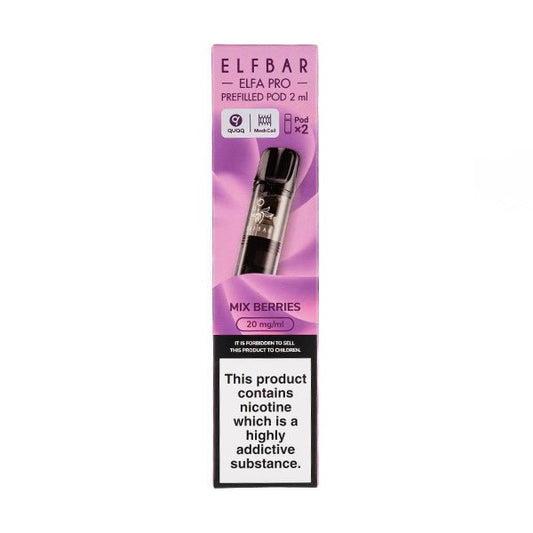 BUY 1 GET 1 FREE | Mix Berries Elfa Pro Prefilled Pods by Elf BarVAPE INDIA - Vape India