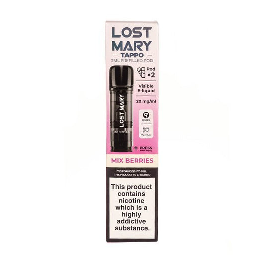 BUY 1 GET 1 FREE | Mixed Berries Tappo Prefilled Pods by Lost MaryVAPE INDIA - Vape India