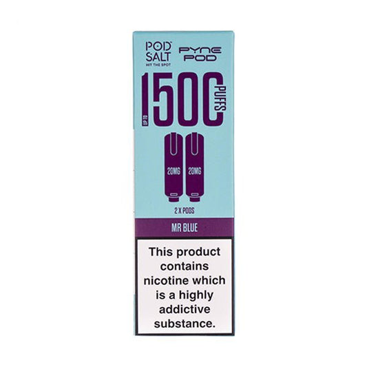 BUY 1 GET 1 FREE | Mr.Blue Pod Salt 2 - in - 1 Prefilled Pods by Pyne PodVAPE INDIA - Vape India