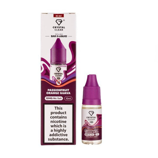 BUY 1 GET 1 FREE | Passionfruit Orange Guava Nic Salt E - Liquid by Crystal ClearVAPE INDIA - Vape India