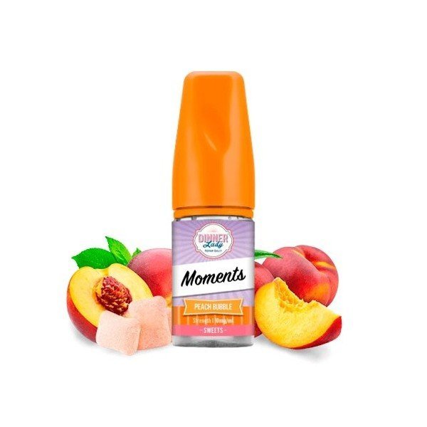 BUY 1 GET 1 FREE | Peach Bubble - Dinner Lady Salts Ice Moments | 30ML Vape Juice | 30MG, 50MG | Vape India - Vape India