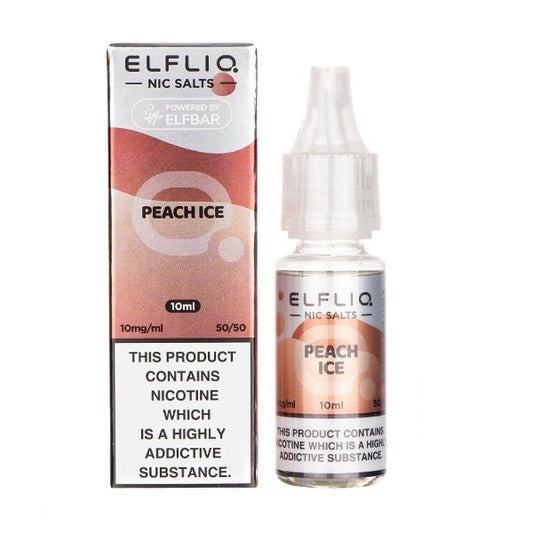 BUY 1 GET 1 FREE | Peach Ice Nic Salt E - Liquid by Elf Bar ELFLIQVAPE INDIA - Vape India