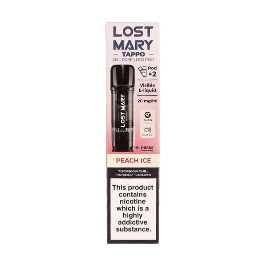 BUY 1 GET 1 FREE | Peach Ice Tappo Prefilled Pods by Lost MaryVAPE INDIA - Vape India