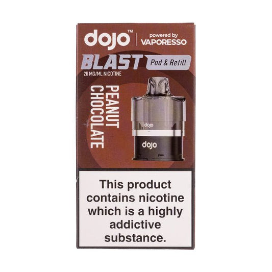 BUY 1 GET 1 FREE | Peanut Chocolate Dojo Blast 6000 Prefilled Pod + Refill by VaporessoVAPE INDIA - Vape India