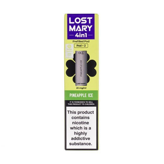 BUY 1 GET 1 FREE | Pineapple Ice 4 - in - 1 Prefilled Pods by Lost MaryVAPE INDIA - Vape India