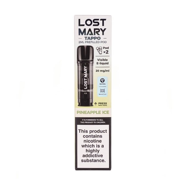 BUY 1 GET 1 FREE | Pineapple Ice Tappo Prefilled Pods by Lost MaryVAPE INDIA - Vape India