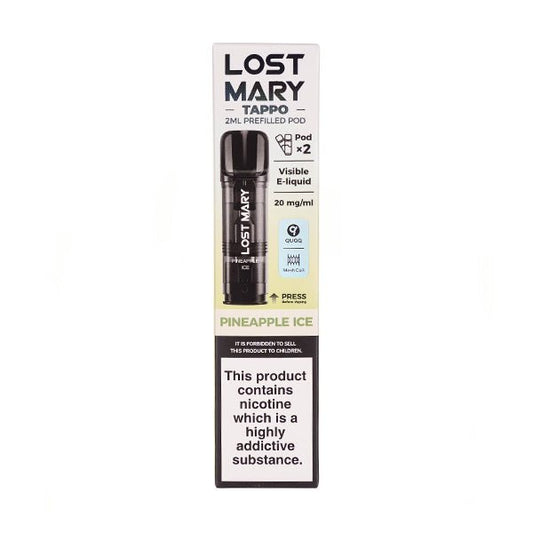 BUY 1 GET 1 FREE | Pineapple Ice Tappo Prefilled Pods by Lost MaryVAPE INDIA - Vape India