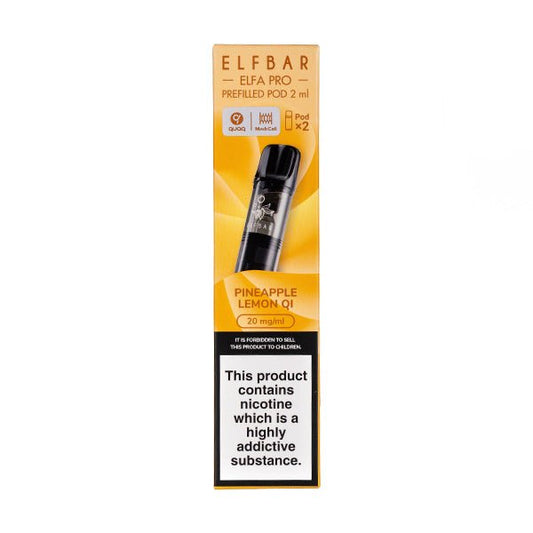 BUY 1 GET 1 FREE | Pineapple Lemon Qi Elfa Pro Prefilled Pods by Elf BarVAPE INDIA - Vape India