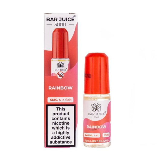 BUY 1 GET 1 FREE | Rainbow Nic Salt E - Liquid by Bar Juice 5000VAPE INDIA - Vape India