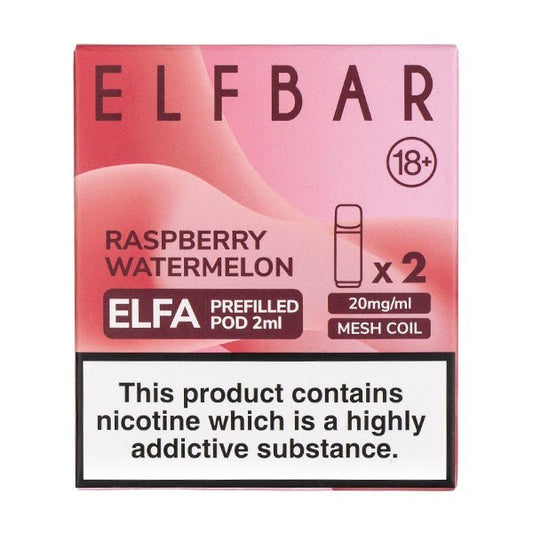 BUY 1 GET 1 FREE | Raspberry Watermelon Elfa Prefilled Pods by Elf BarVAPE INDIA - Vape India