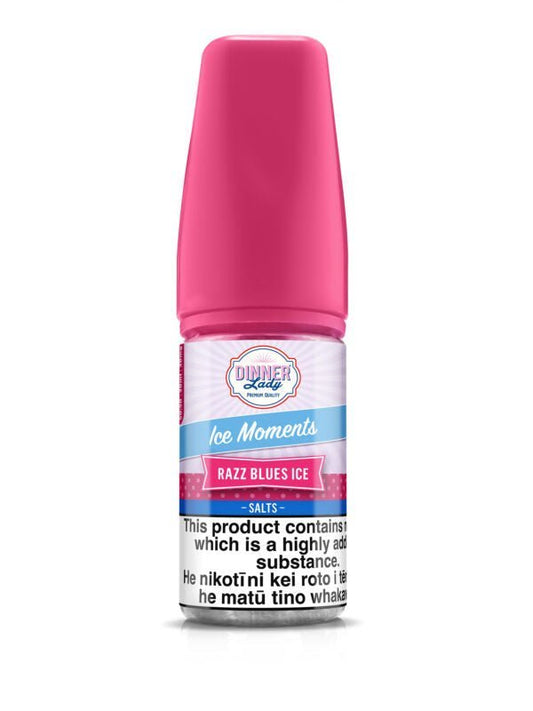 BUY 1 GET 1 FREE | Razz Blues - Dinner Lady Salts Ice Moments | 30ML Vape Juice | 30MG, 50MG | Vape India - Vape India