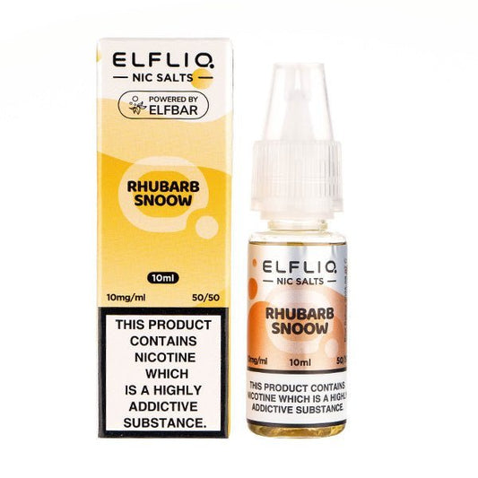 BUY 1 GET 1 FREE | Rhubarb Snoow Nic Salt E - Liquid by Elf Bar ELFLIQVAPE INDIA - Vape India