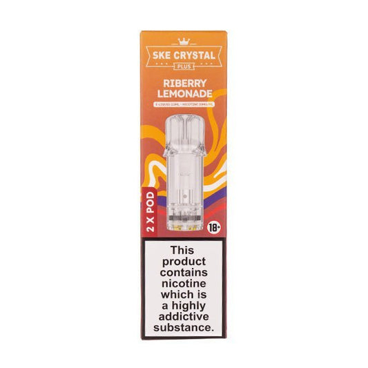 BUY 1 GET 1 FREE | Riberry Lemonade Crystal Plus Prefilled Pods by SKEVAPE INDIA - Vape India