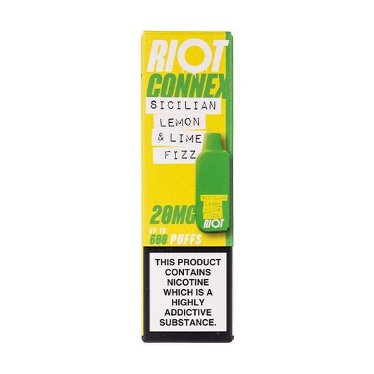 BUY 1 GET 1 FREE | Sicilian Lemon & Lime Fizz Connex Prefilled Pod by Riot SquadVAPE INDIA - Vape India