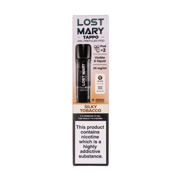 BUY 1 GET 1 FREE | Silky Tobacco Tappo Prefilled Pods by Lost MaryVAPE INDIA - Vape India