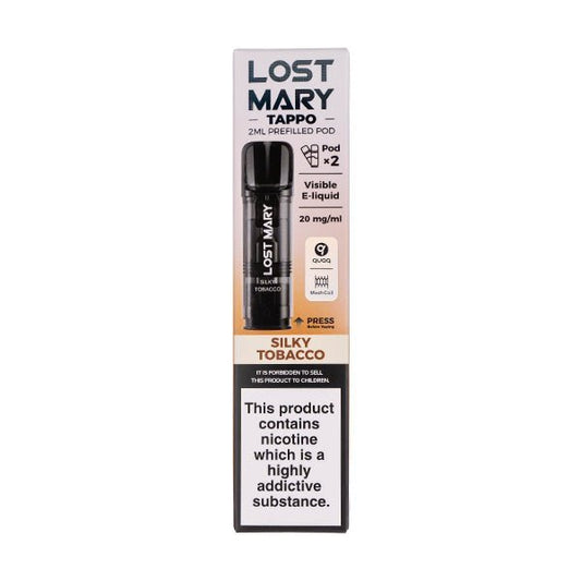 BUY 1 GET 1 FREE | Silky Tobacco Tappo Prefilled Pods by Lost MaryVAPE INDIA - Vape India