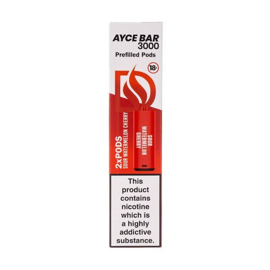 BUY 1 GET 1 FREE | Sour Watermelon Cherry Ayce 3000 Prefilled Pods by DovpoVAPE INDIA - Vape India